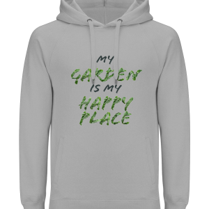 "My Garden Is My Happy Place" Earth Positive Unisex Hoodie