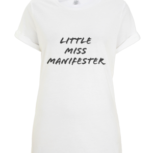 "Little Miss Manifester" Women’s rolled sleeve tunic t-shirt