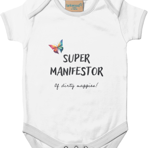 "Super Manifestor Of Dirty Nappies" Baby Bodysuit